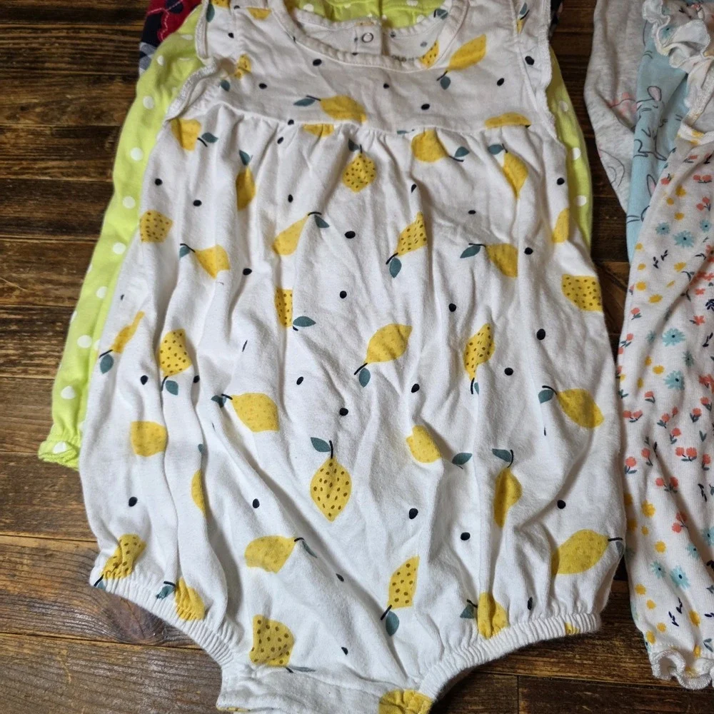 Baby Girl Size 18 Mo Lot Of 6 Rompers Jumpers Bubbles Cute Comfy Bundle